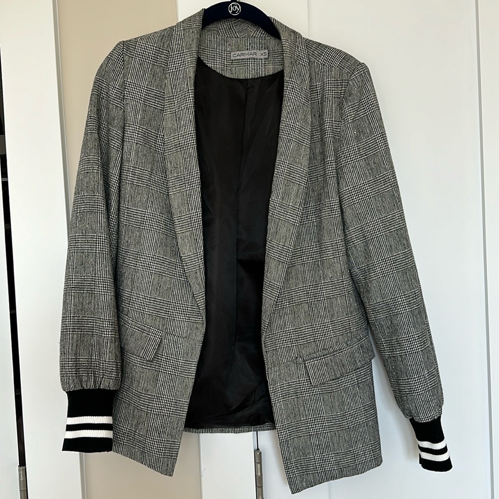 Vintage Oversized Plaid Blazer